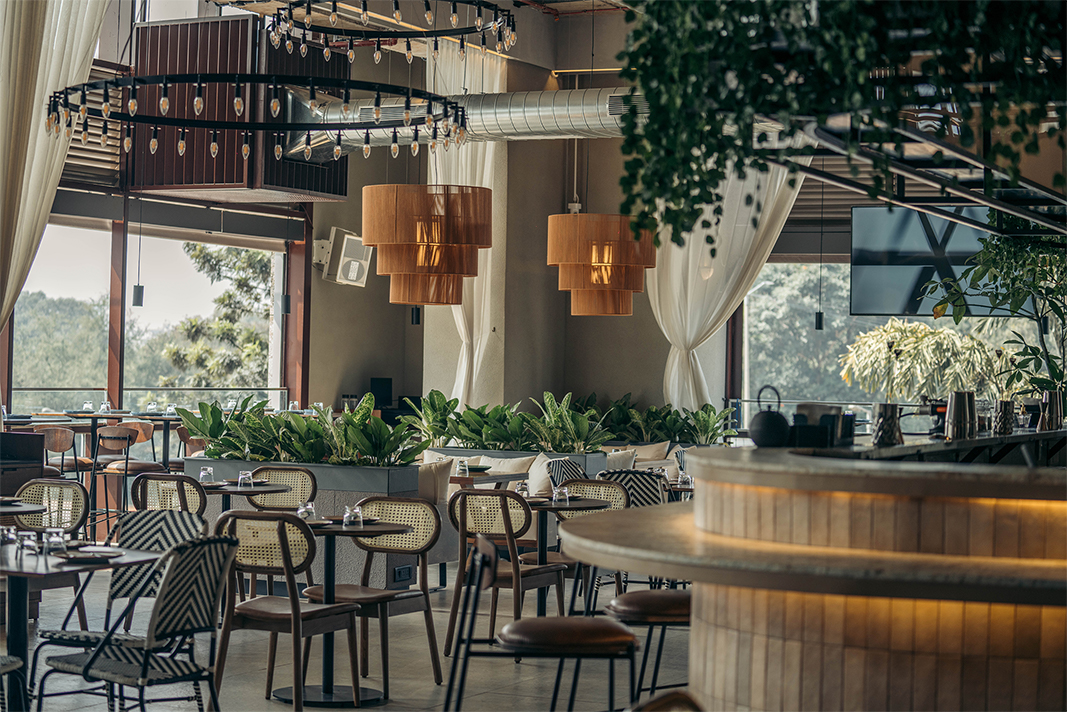 Tranquil cafe store