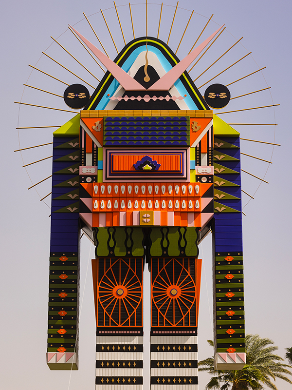 Coachella-Blend-Robotic-Mythic-Sri-Lankan-Artist-Kumkum-Fernando’s-Sculptures-Design-Pataki