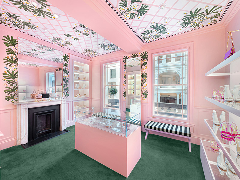 Aquazzura-New-Flagship-Store-Tropical-Freshness-London-Bond-Street-Design-Pataki