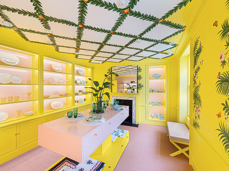 Aquazzura-New-Flagship-Store-Tropical-Freshness-London-Bond-Street-Design-Pataki