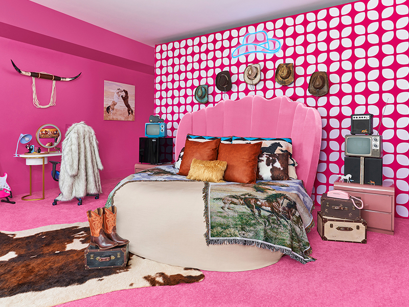 Barbie and Ken unveil bright-pink lifesize dollhouse in Malibu