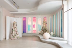 Curves, Cutouts And Celestial Drama Take Over This Dreamy Bridal Wear Boutique