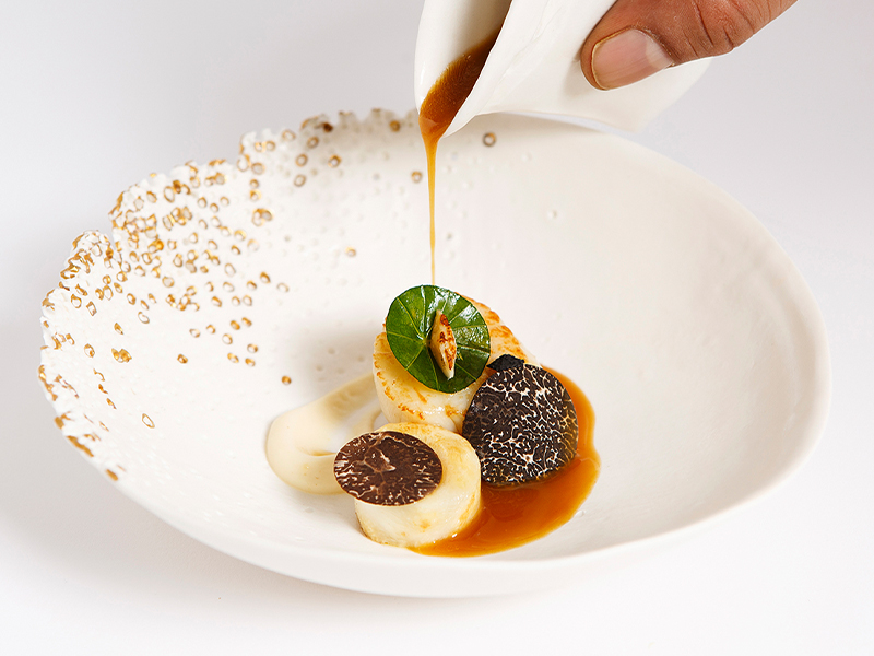The cuisine journey through the French, Swiss, and Italian Alps with a dash of Mediterranean touch. (Image Credit: Le Sylvestre)