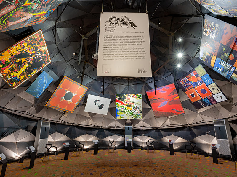 Artists, designers and exhibitors can create a variety of configurations of display, stage and audience interactions in this versatile space. (Image Credits: Vinay Panjwani)