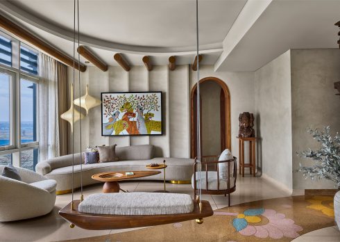 Uncover the gentle resurgence of the swing in design-forward living rooms, reimagined as a tactile heirloom with minimal silhouettes, long-lasting materials and contemporary elegance.