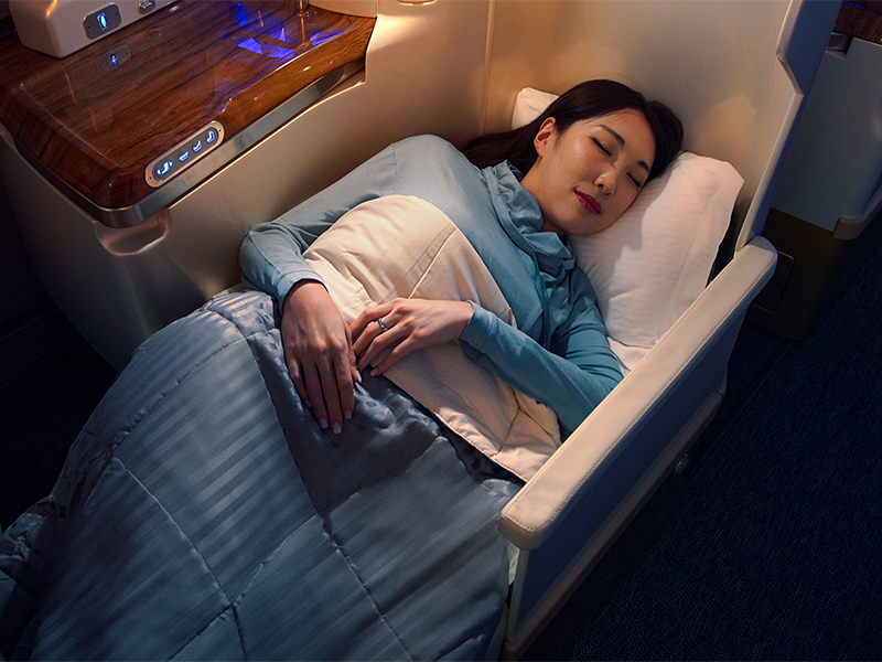 Emirates further elevates the experience by offering complimentary loungewear crafted from an exceptionally soft premium modal fabric. (Image Credit: ​​Emirates)