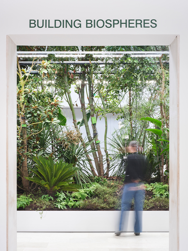 Building Biospheres by Bureau Bas Smets with Stefano Mancuso, Flanders Architecture Institute, 2025 (Image credits: Michiel De Cleene)