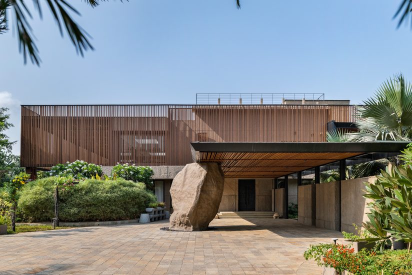 Rooted in Stone: Nature Becomes the Foundation At This 16,000 Sq-Ft Home In Alibaug
