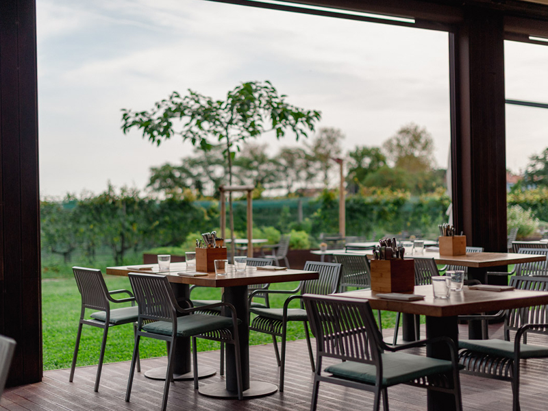 The Michelin-starred Ristorante Venissa champions local ingredients, waste reduction, and ongoing research into fermentation, invasive species, and plant-based proteins. (Image Credit: Venissa)