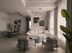 An Abode In Mumbai Painted In Shades Of Seafoam And Sky
