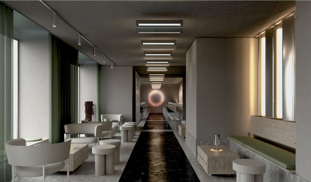 The bar doubles as a social hub where you can kick back with a cocktail, catch up on work, or take in the buzz of people around you. (Image Credit: Brøchner Hotels)