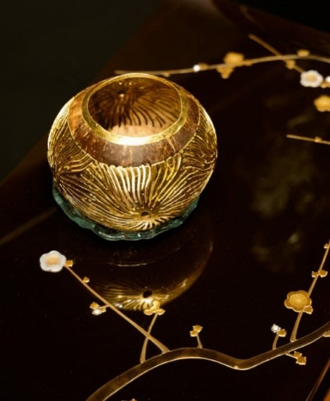 Perforated Coconut Candle Light. Price on request (Image Credits: Lotus Arts de Vivre team)