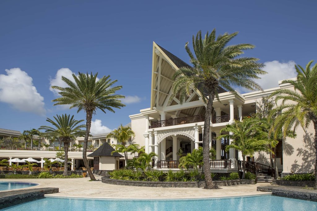 The main building boasts truss roofs, interlaced with robust timber bracing — an elegant nod to the enduring craftsmanship of colonial Creole architecture. (Image Credit: Residence Mauritius) 
