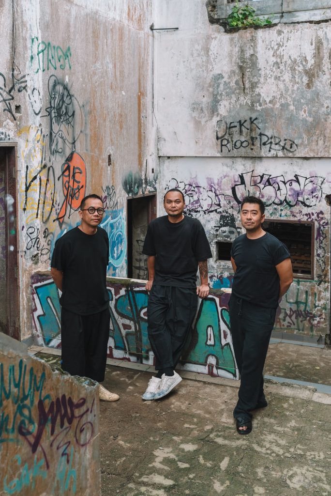 Jia Curated's co-founders, Budiman Ong, Rudi Winata and Yang Yang Hartono (Image Credit: Priska Joanne )