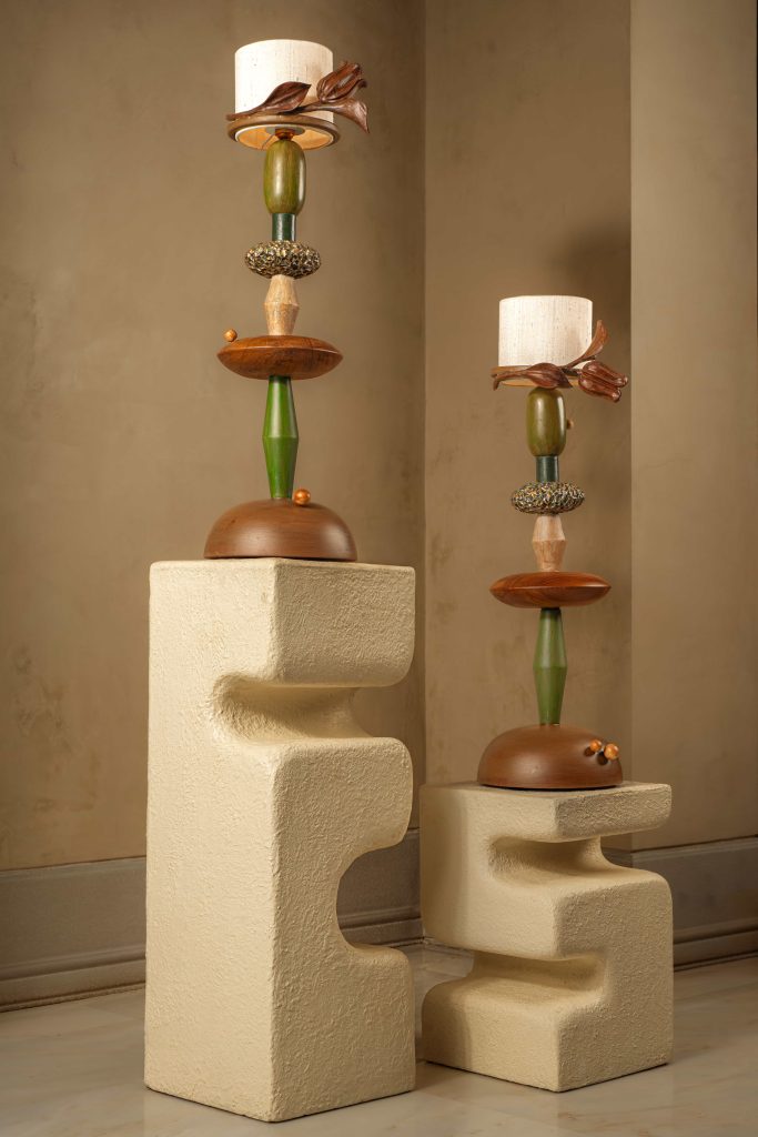 Tulip Channapatna Lamp. Price - ₹48,000 (Image Credits: Asim Nath)
