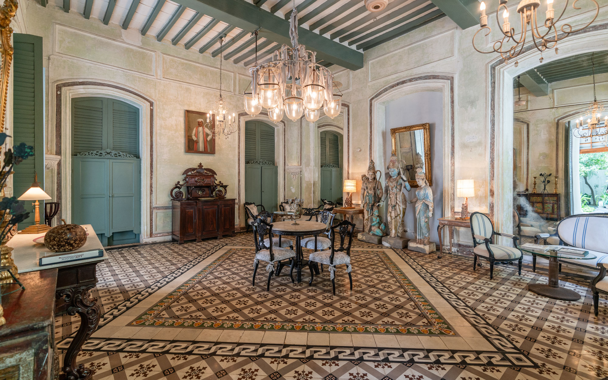 The grand salon is what sealed the deal for Ms Rao on her first viewing. She knew she had to purchase the home upon entering this spacious sitting room, worthy of a palace. (Image Credit: Maison 26)