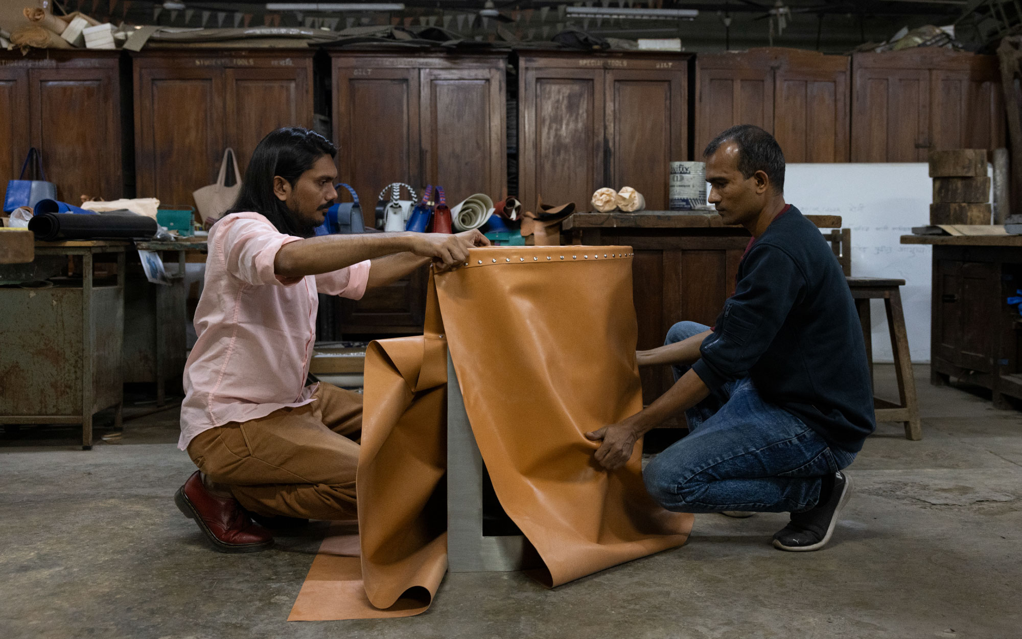 Developed as if on a mannequin, these designs underwent numerous iterations of layering, removing and reworking until the final version was perfected. Image Credits: Manan Sheth.