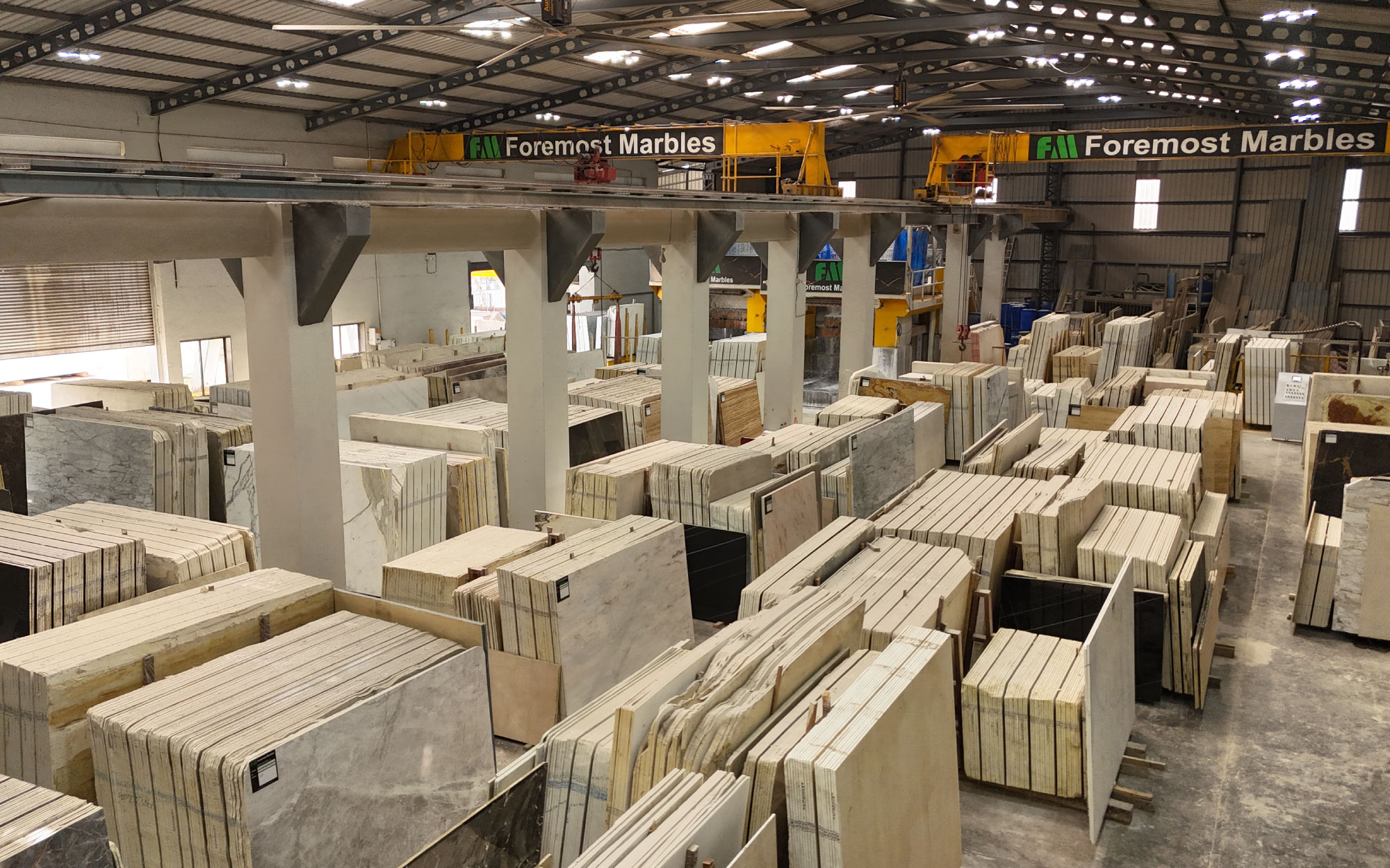 Foremost Marbles sources Italian marble from the quarry to their Silvassa centre, transforming it into bespoke luxury. (Image Credits: Foremost Marbles)