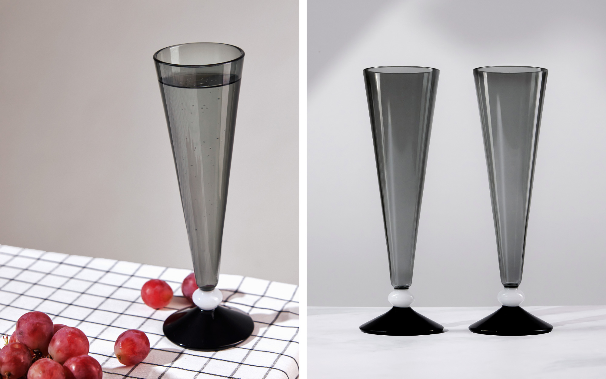 Twilight Champagne Glass by Glass Forest. Price – ₹ 3,250. (Image Credits: Glass Forest)