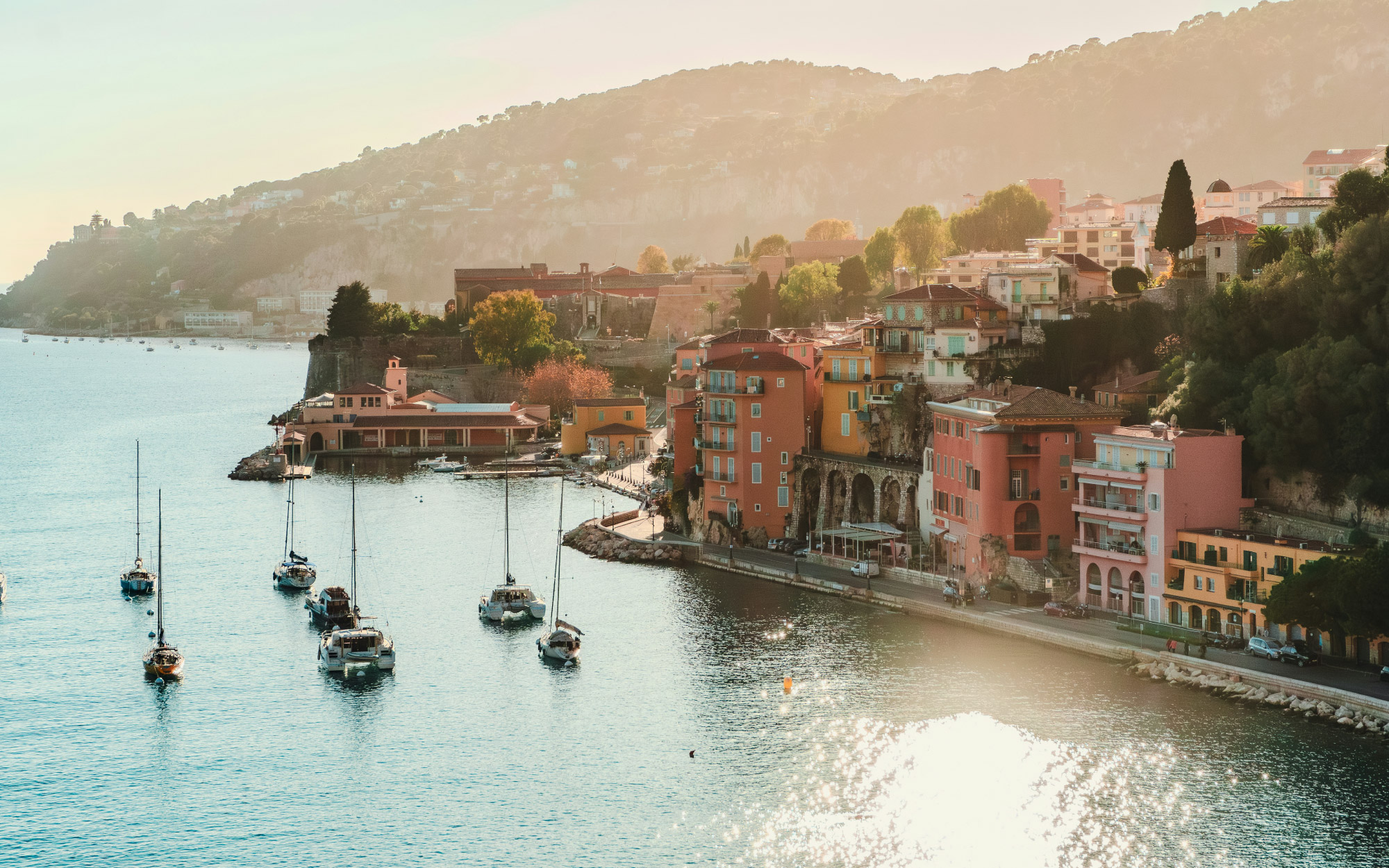 French Riviera aerial view. (Image Credits: Antoine Contenseau (Unsplash))