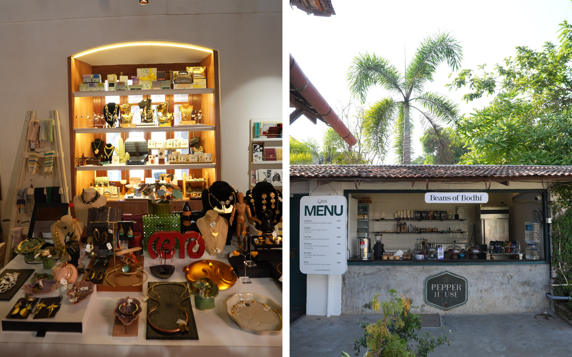 “The shop is conceived as an extension of the cultural space rather than a conventional retail environment,” share the owners, Tinky Mathews and Issac Alexandar. (Image Credits: Pepper House)