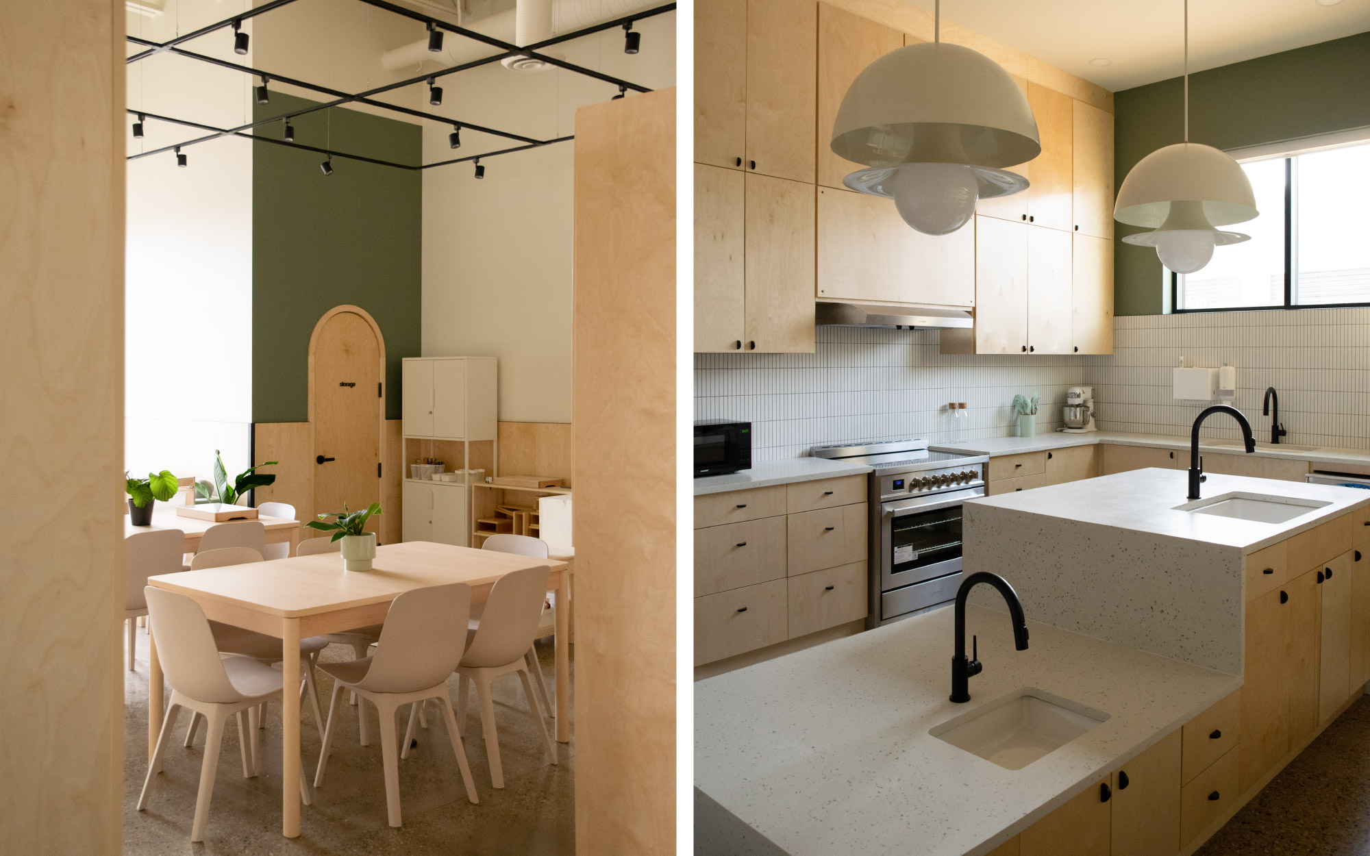 Raw natural materials, lots of natural lighting and biophilic design are cornerstones of this daycare project conceptualised by Alyssa Anselmo.