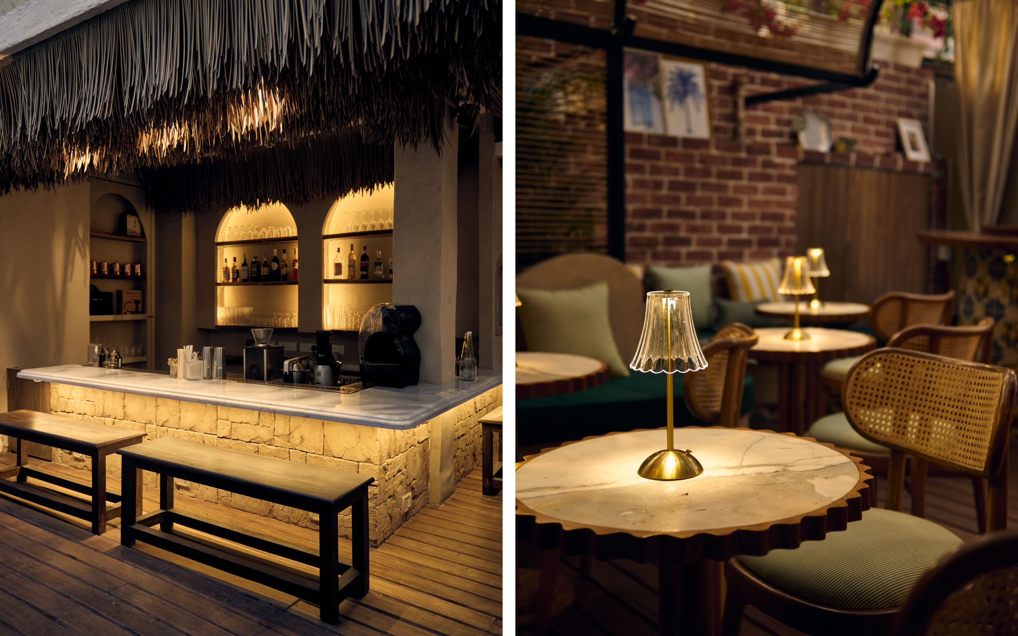 The space carries rustic Italian influences, brought to life through a refreshed palette of lemon yellow, olive green, soft greys and warm nudes. (Image Credit: Call Me Sofia)