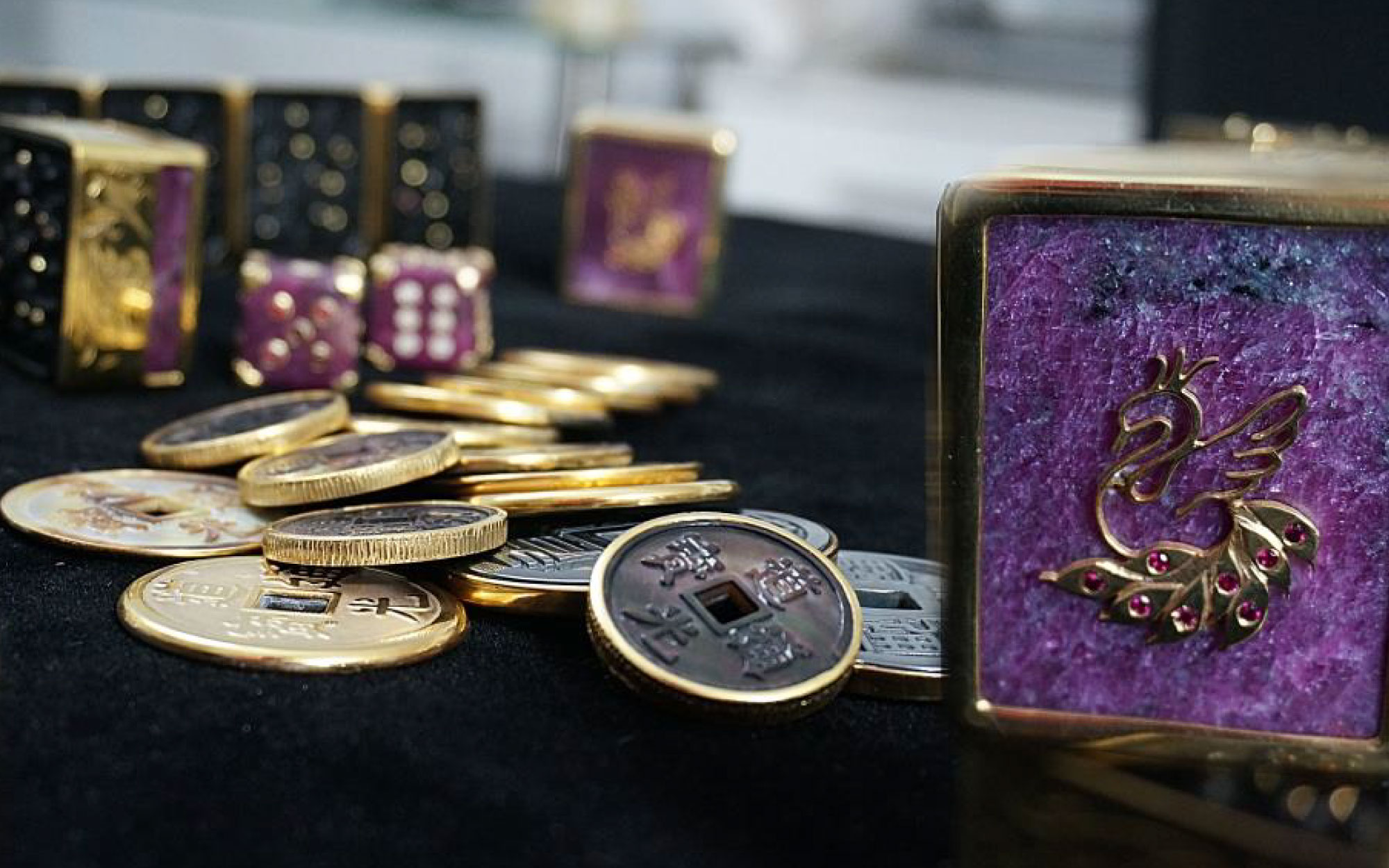 Crafted with Tanzanian ruby, second only to diamond in hardness, as it demands exceptional precision and endurance to carve, making the creation of this set a feat of discipline. Price- ₹ 10 crores (approx) (Image Credits: S.T. Dupont)