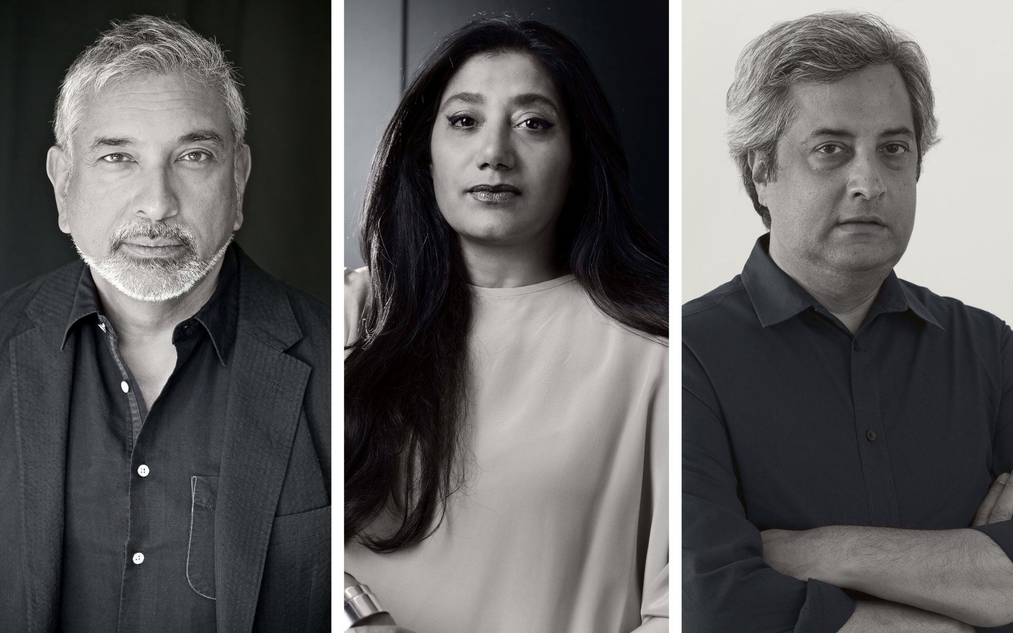 (L-R) Vishaan Chakrabarti, Suchi Reddy, Arjun Desai (Images courtesy of the designers)