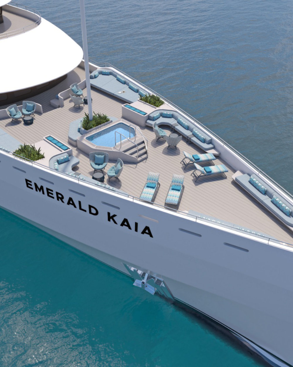 The Aqua Pool on the sundeck. (Image Credit: Emerald Kaia.)