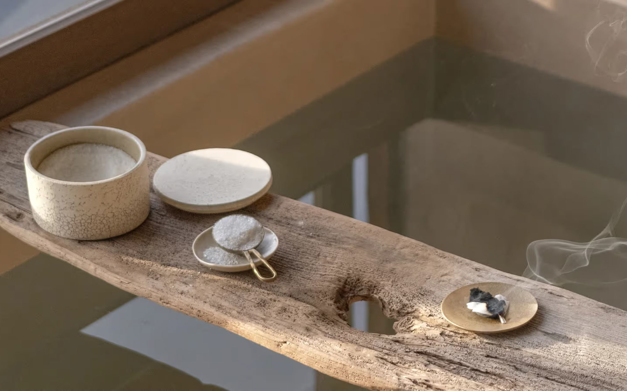 Suite one is a studio designer home and features a large onsen bath with views of the Toyokuni Shrine. (Image Credit: Maana Home) 