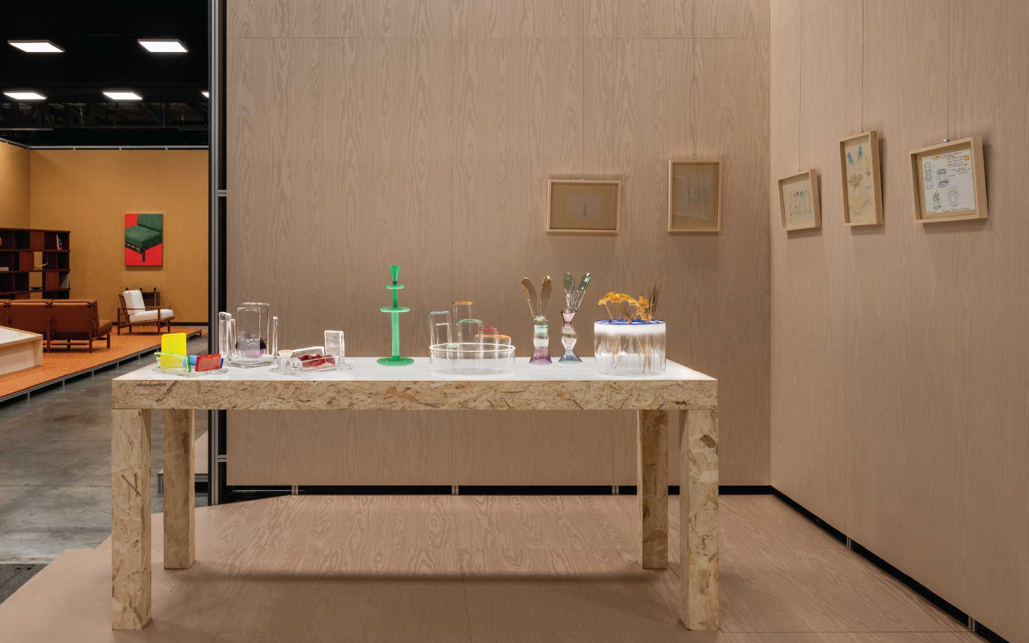 At Salone Raritas, Massimo Lunardon and Andrea Branzi transform glass into a poetic meditation on memory, materiality, and the primal dialogue between nature and artefact. (Image Credits: Saverio Lombardi Vallauri) 
