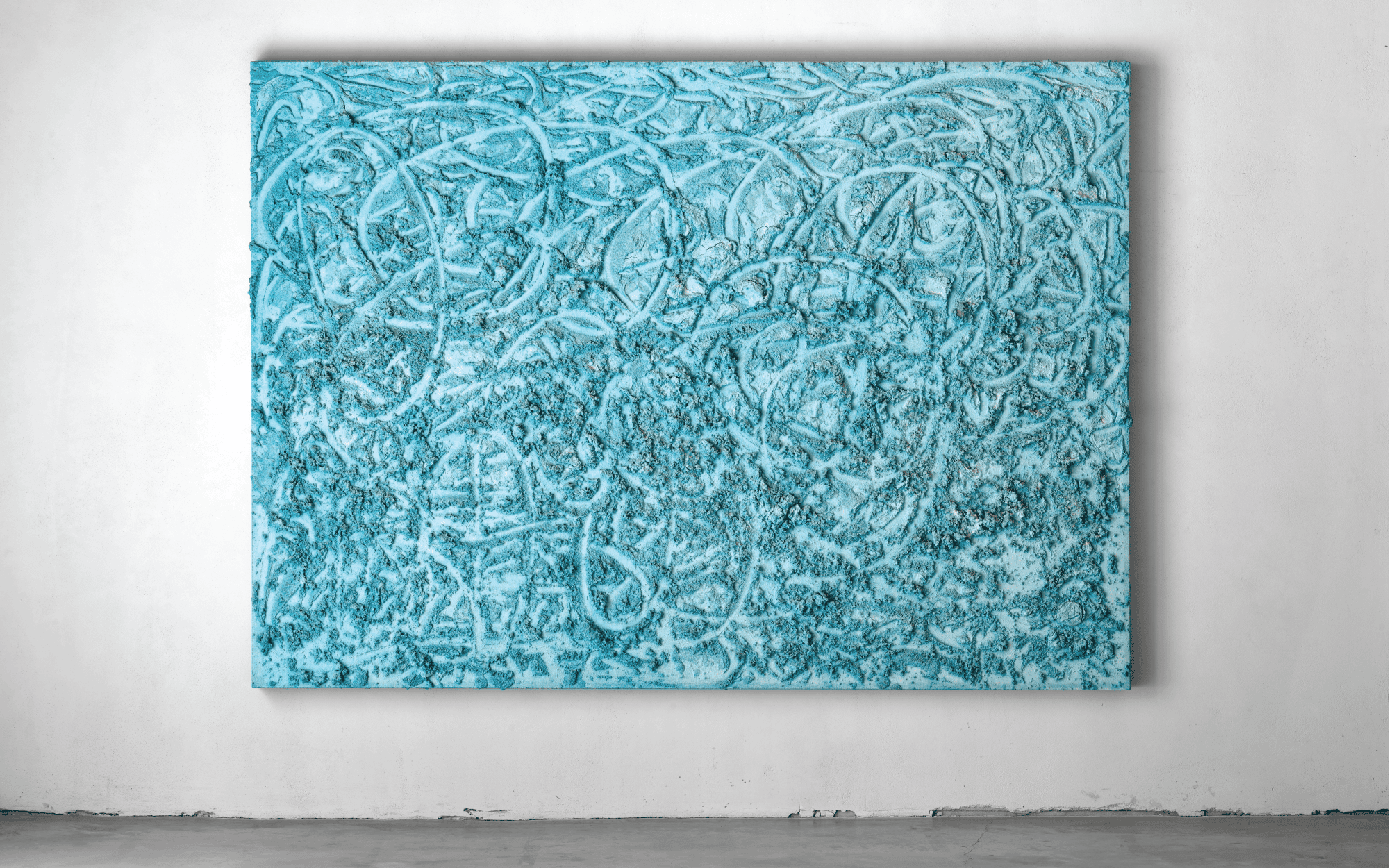 Bosco Sodi creates mixed-media works on linen using raw materials and global pigments, guided by “controlled chaos” to produce unrepeatable forms rooted in material and historical depth. (Image Credits: Axel Vervoordt Gallery and the artist)