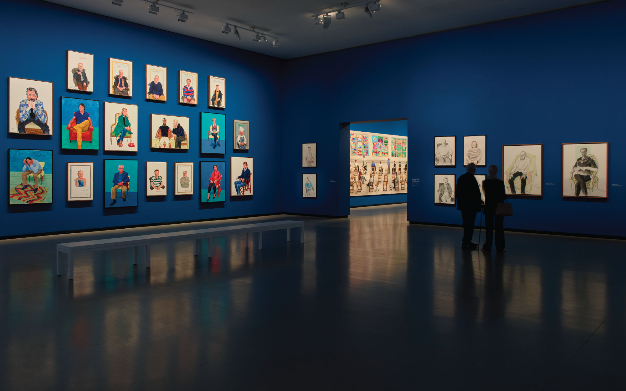 ‘David Hockney 25,’ one of the largest retrospective exhibits of Hockney’s career, is on view at Fondation Louis Vuitton in Paris. (Image Credit: Fondation Louis Vuitton) 