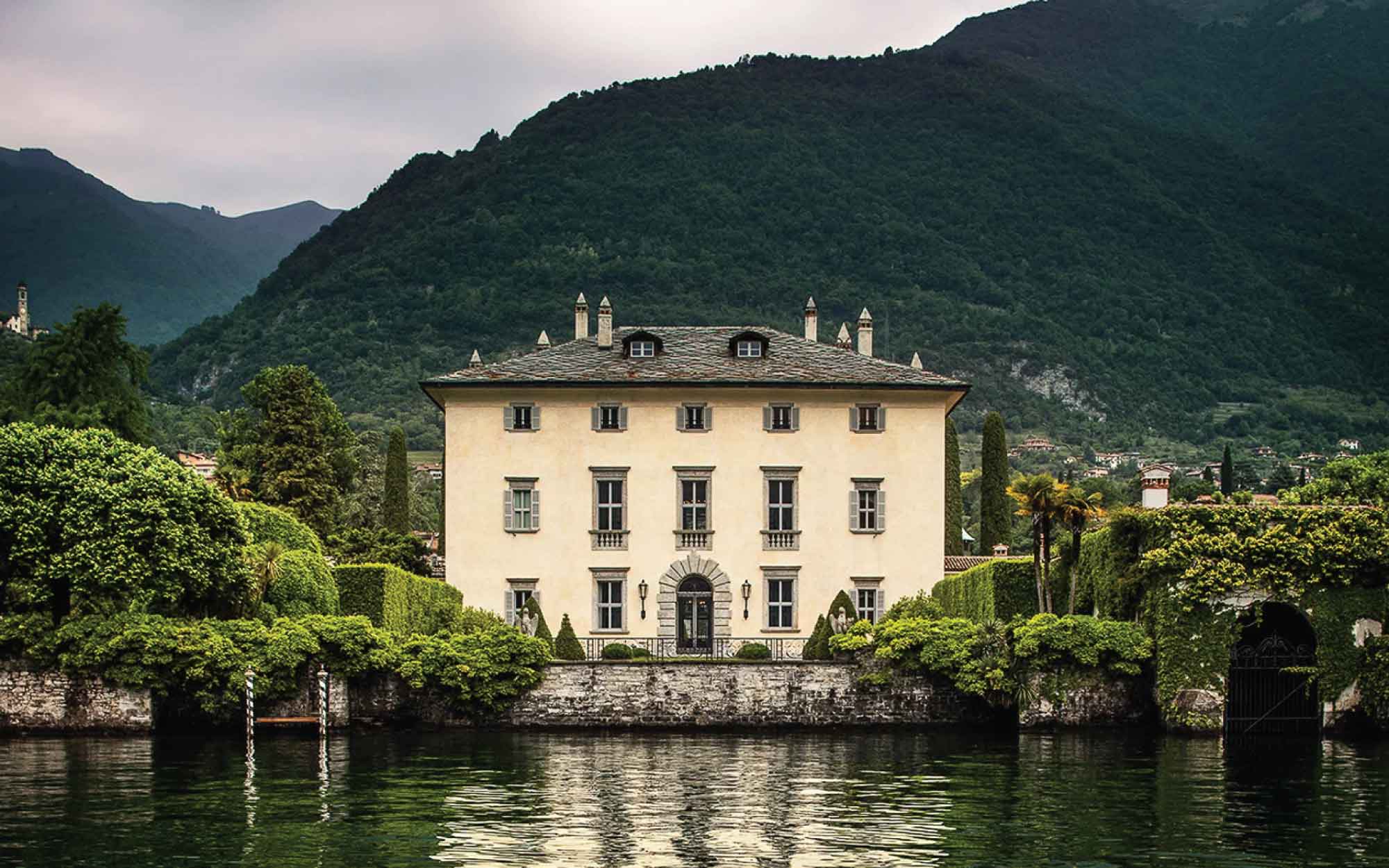 With its charming views across Lake Como to the distant mountains, the property features an immense Italian garden and a private pier. (Image Credit: Villa Balbiano-The Heritage Collection)