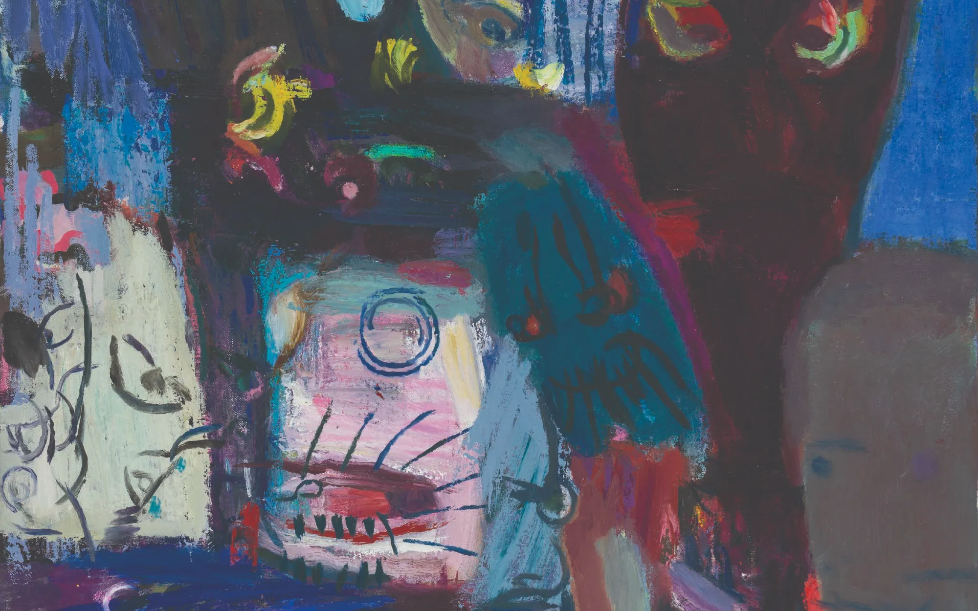 ‘Bad Actors 1,’ 2026, Oil on canvas. (Image Credit: Galerie Mirchandani + Steinruecke and artist) 