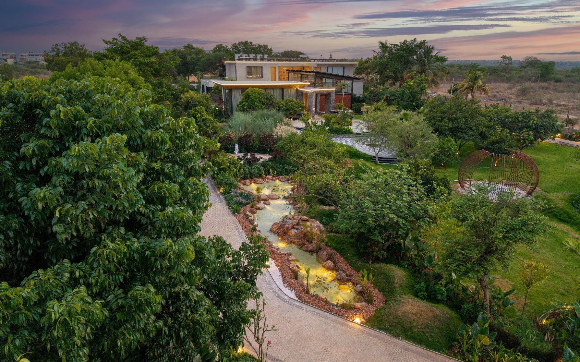 Ariel View of Pond
