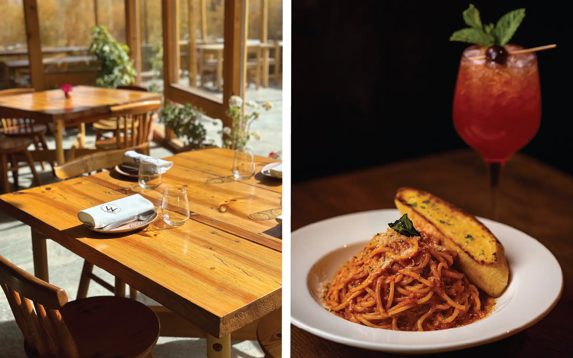 At Willow Kitchen and Bar, sun-ripened produce is crafted into wholesome, seasonal meals, with the orchard providing a serene setting for every meal. (Image credit: Chulli Bagh)