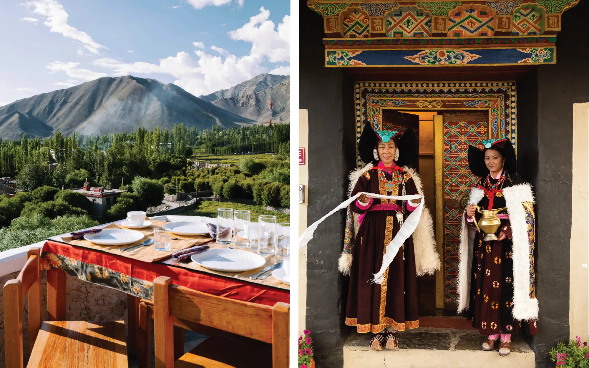 Every aspect of Stok Palace Heritage Hotel reflects its royal legacy, from time-honoured welcomes to terrace dining with sweeping views of the Stok Range. (Image credit: Stok Palace Heritage Hotel)