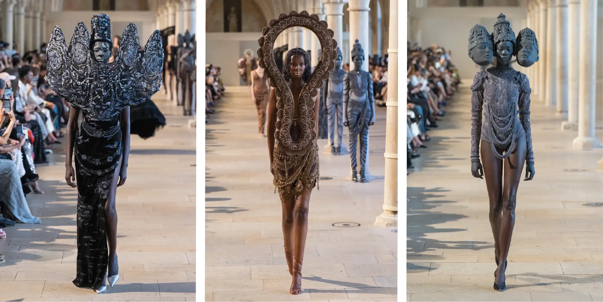Still from ‘Devi: The Eternal Muse’ by Rahul Mishra at Paris Courture Week (Image Credits: Rahul Mishra, Valerio Mezzanotti / Nowfashion)