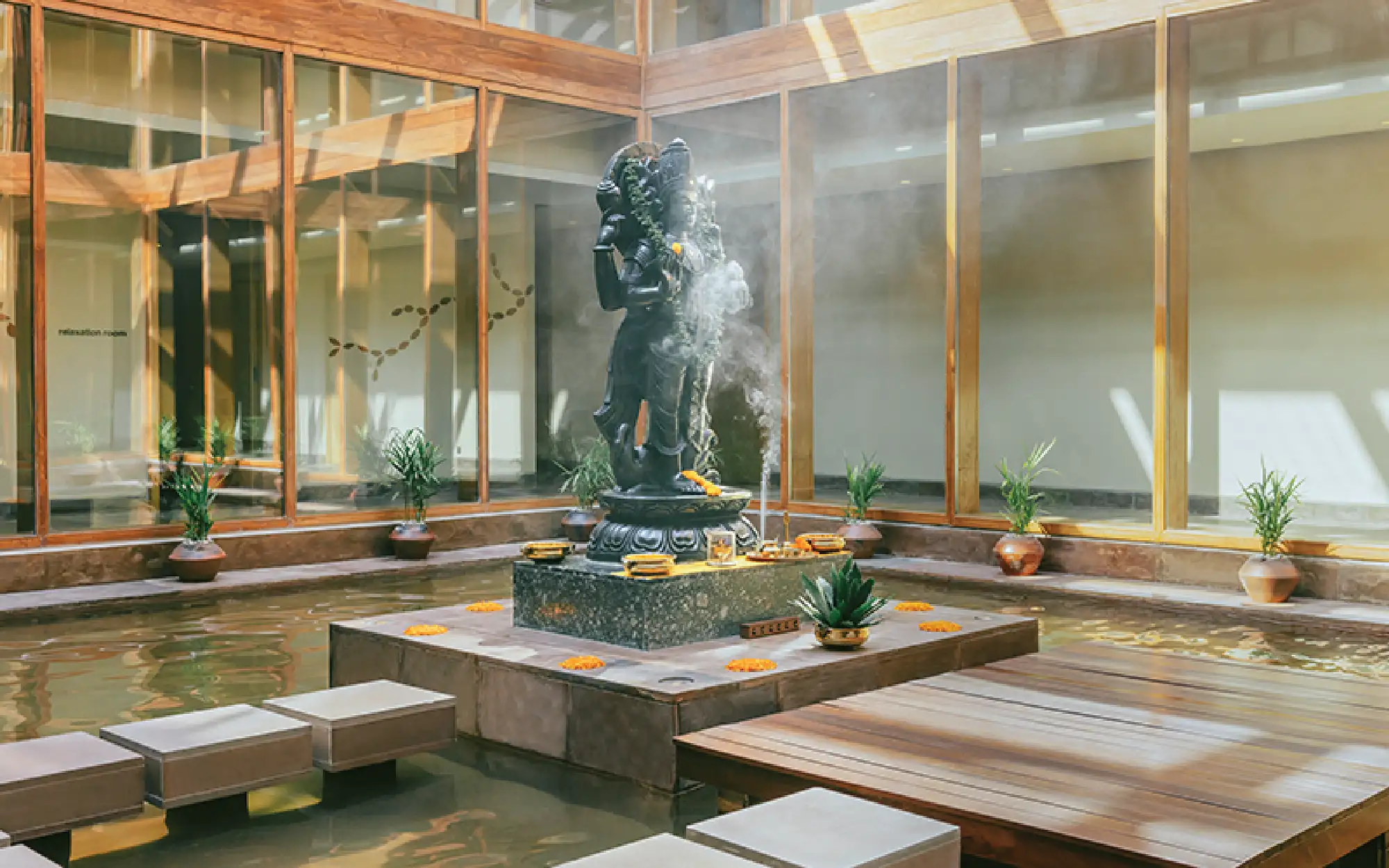 Mudras are hand gestures created through connecting one’s fingers in specific ways. These aid the flow of subtle energies in the body. (Image Credit: Six Senses Vana)