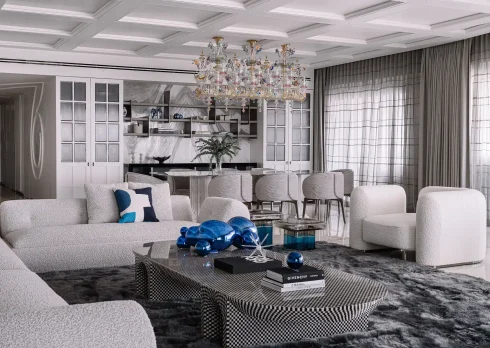 Cobalt Blue Home Interior